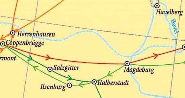 Ausschnitt Hin-und Rueckreise 